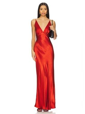 BEC + BRIDGE Moon Dance V Maxi Dress - Crimson